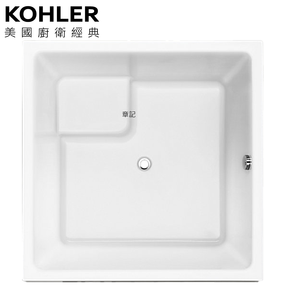 KOHLER Underscore 正方形壓克力浴缸(120cm) K-98862T-0