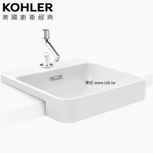 KOHLER Forefront 半嵌檯面盆(46cm) K-98930X-1-0  |面盆 . 浴櫃|檯面盆