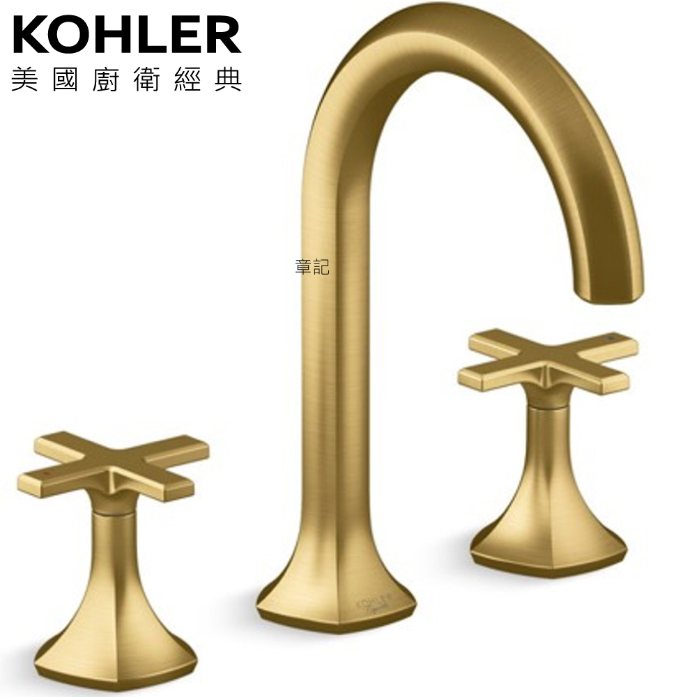 KOHLER Occasion 三件式臉盆龍頭(摩登金) K-EX27100T-3-2MB 