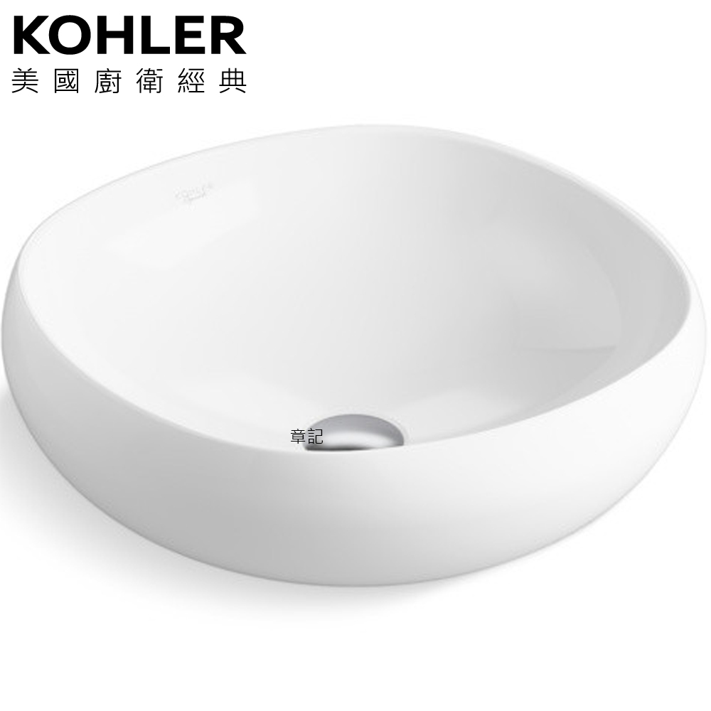 ★ 廚衛升級優惠 ★ KOHLER Poetica 檯上盆 - 白(43.8cm) K-EX38601T-0