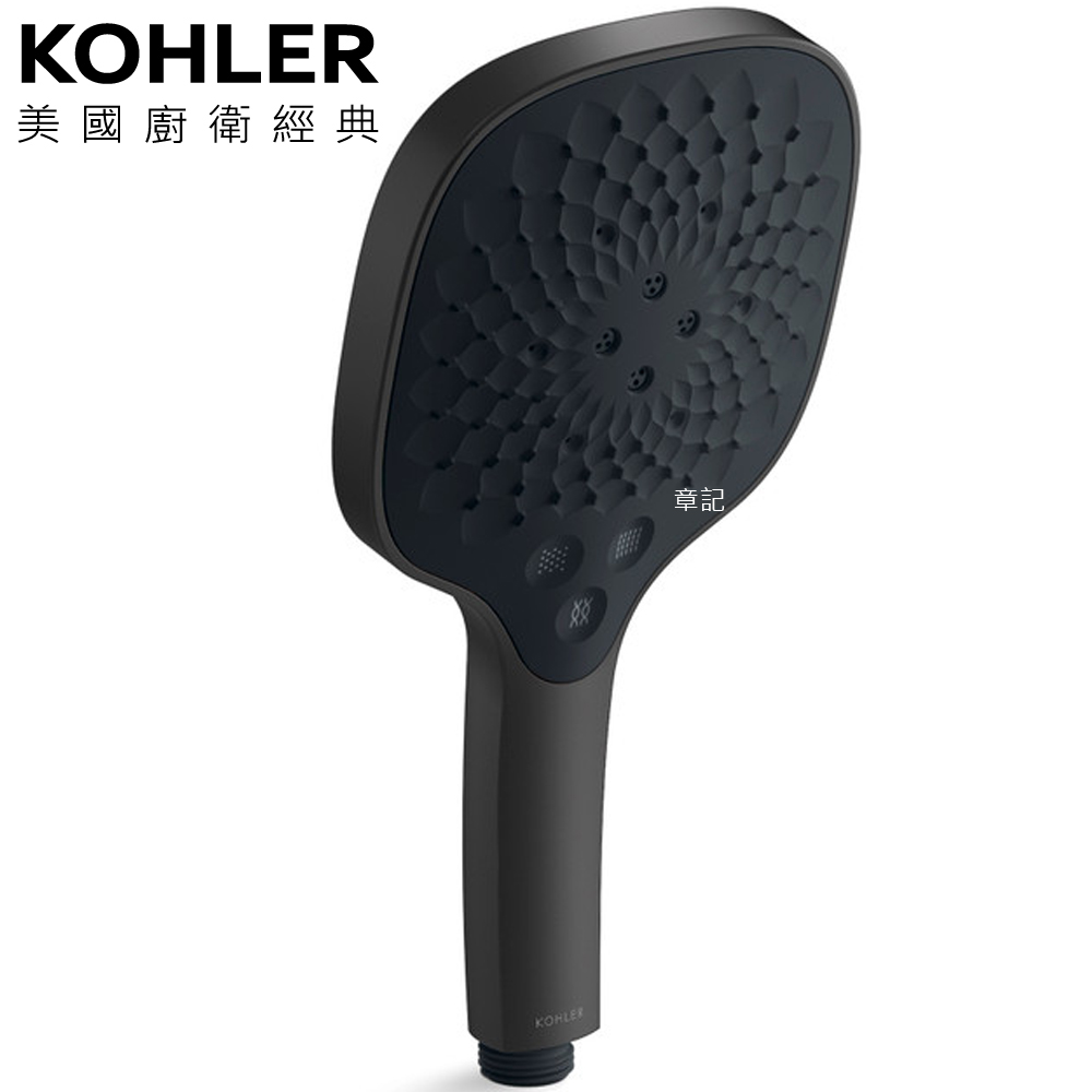 ★ 廚衛升級優惠 ★ KOHLER Rain Duet WaterMind 多功能手持花灑蓮蓬頭(霧黑) K-R33408T-BL