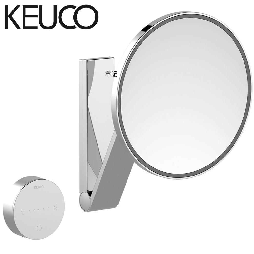 德國KEUCO 放大壁式LED化妝鏡(iLook_move系列) KU17612019006  |明鏡 . 鏡櫃|明鏡