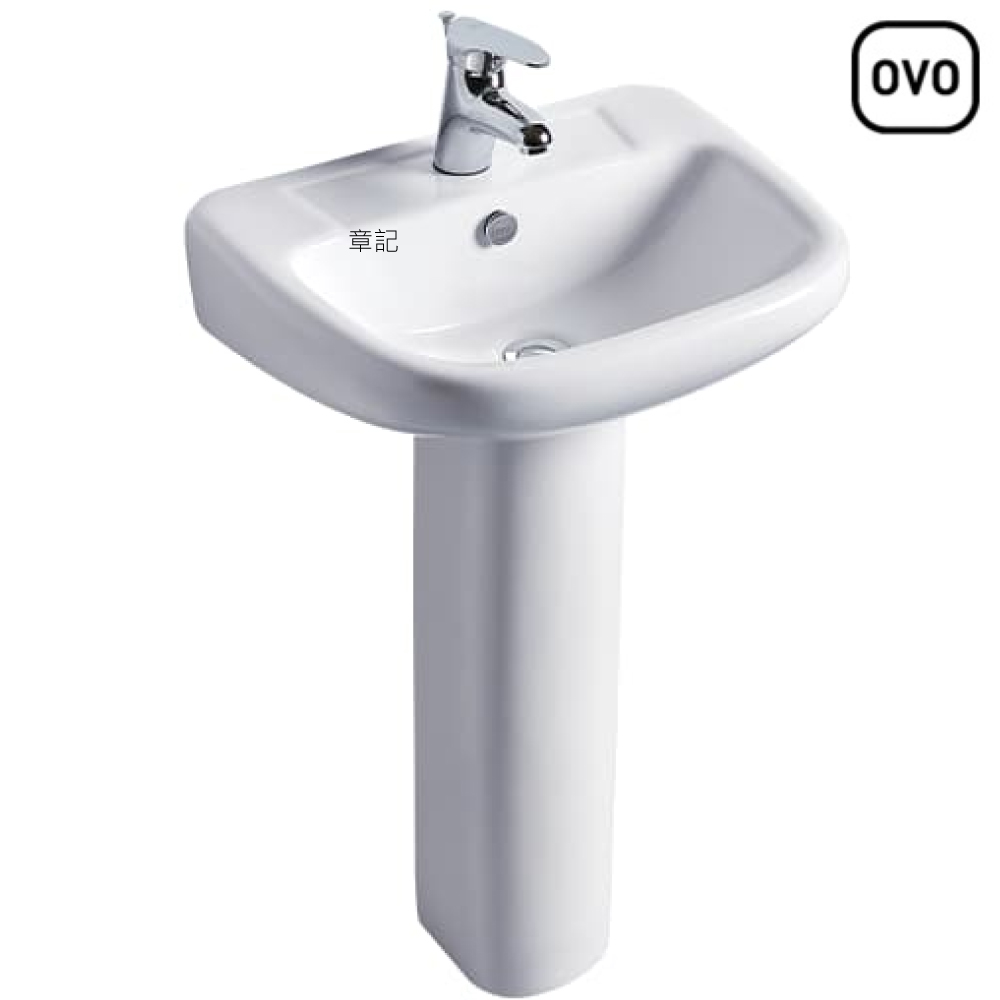 OVO 瓷腳面盆龍頭組(50cm) L3508S_P3501_F8050 