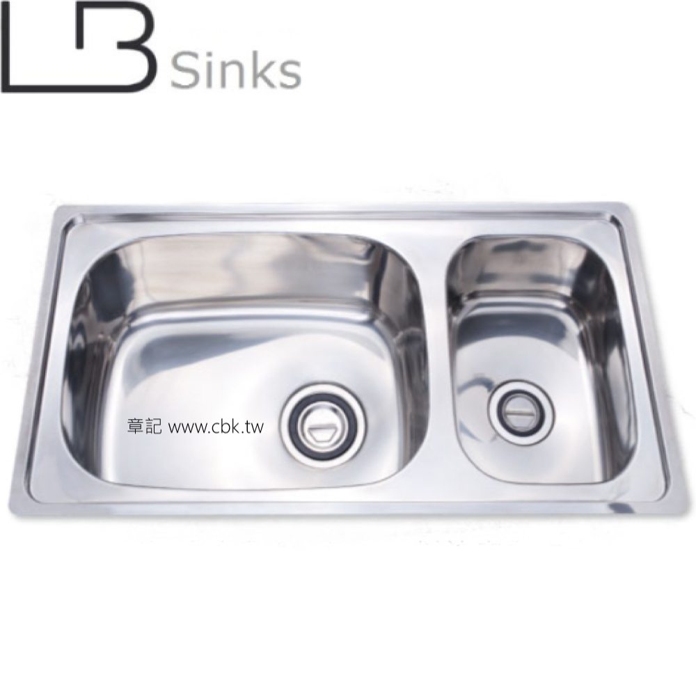 LB 不鏽鋼雙槽(107x49.5cm) LB207  |廚具及配件|水槽