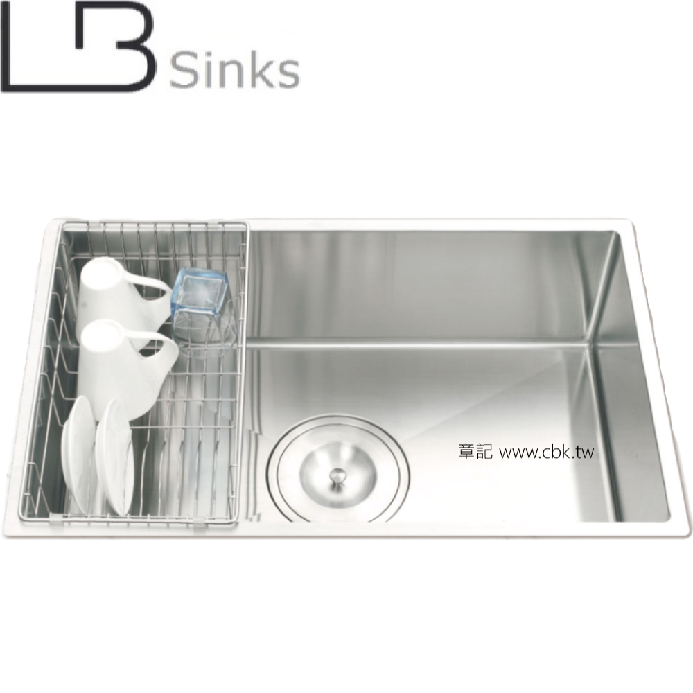 LB 歐式手工方形單槽(74x46cm) LB9474_LD 