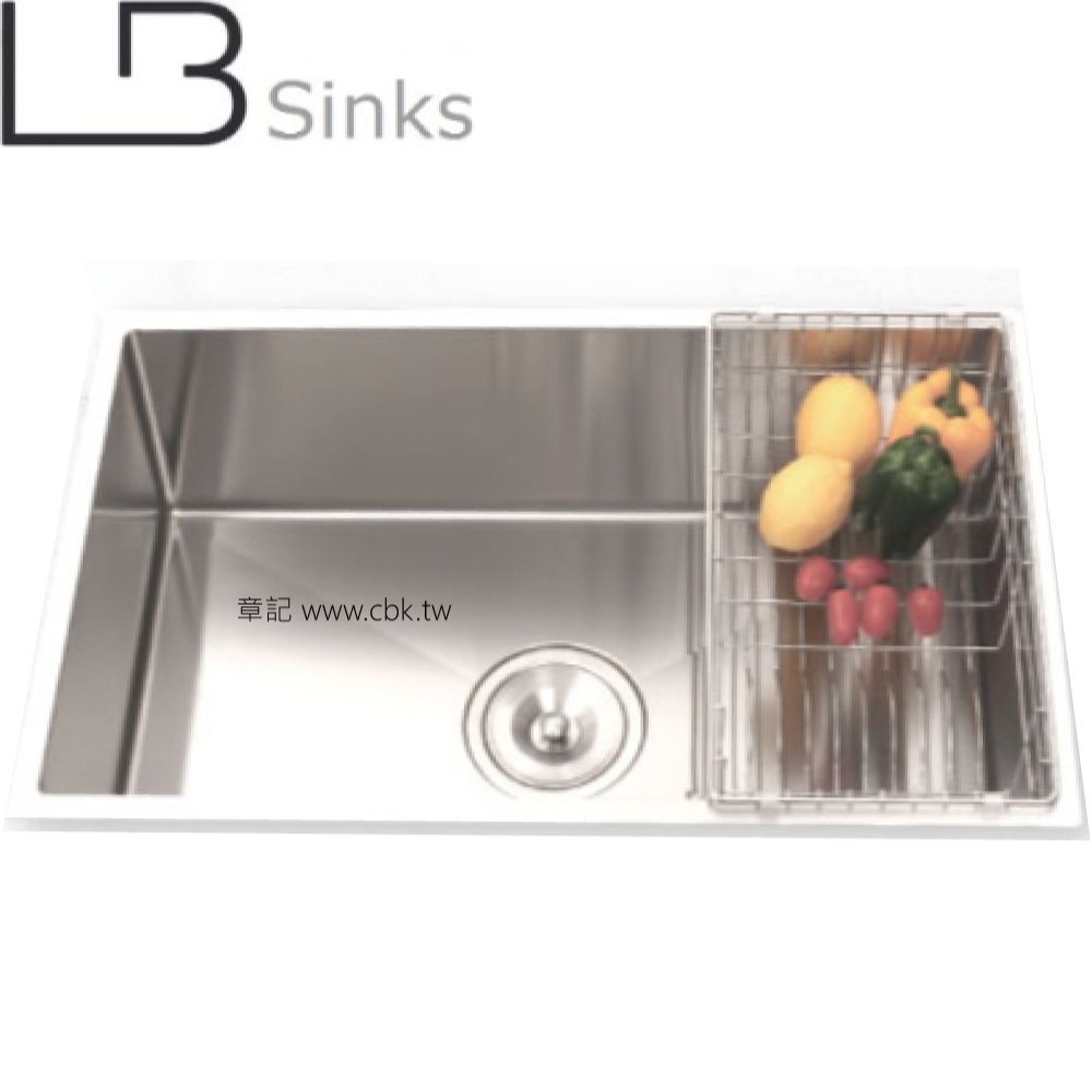 LB 歐式手工方形單槽(74x46cm) LB9474_MD  |廚具及配件|水槽