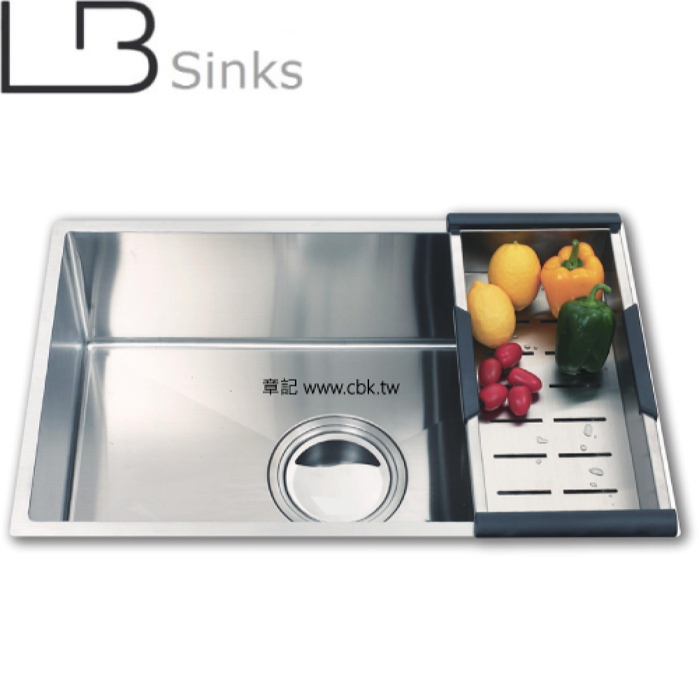 LB 歐式手工方形單槽(77x46cm) LB9477  |廚具及配件|水槽