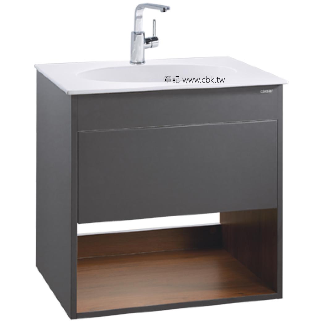 凱撒(CAESAR)精緻面盆浴櫃組(60cm) LF5024_EH25024DDP  |面盆 . 浴櫃|浴櫃