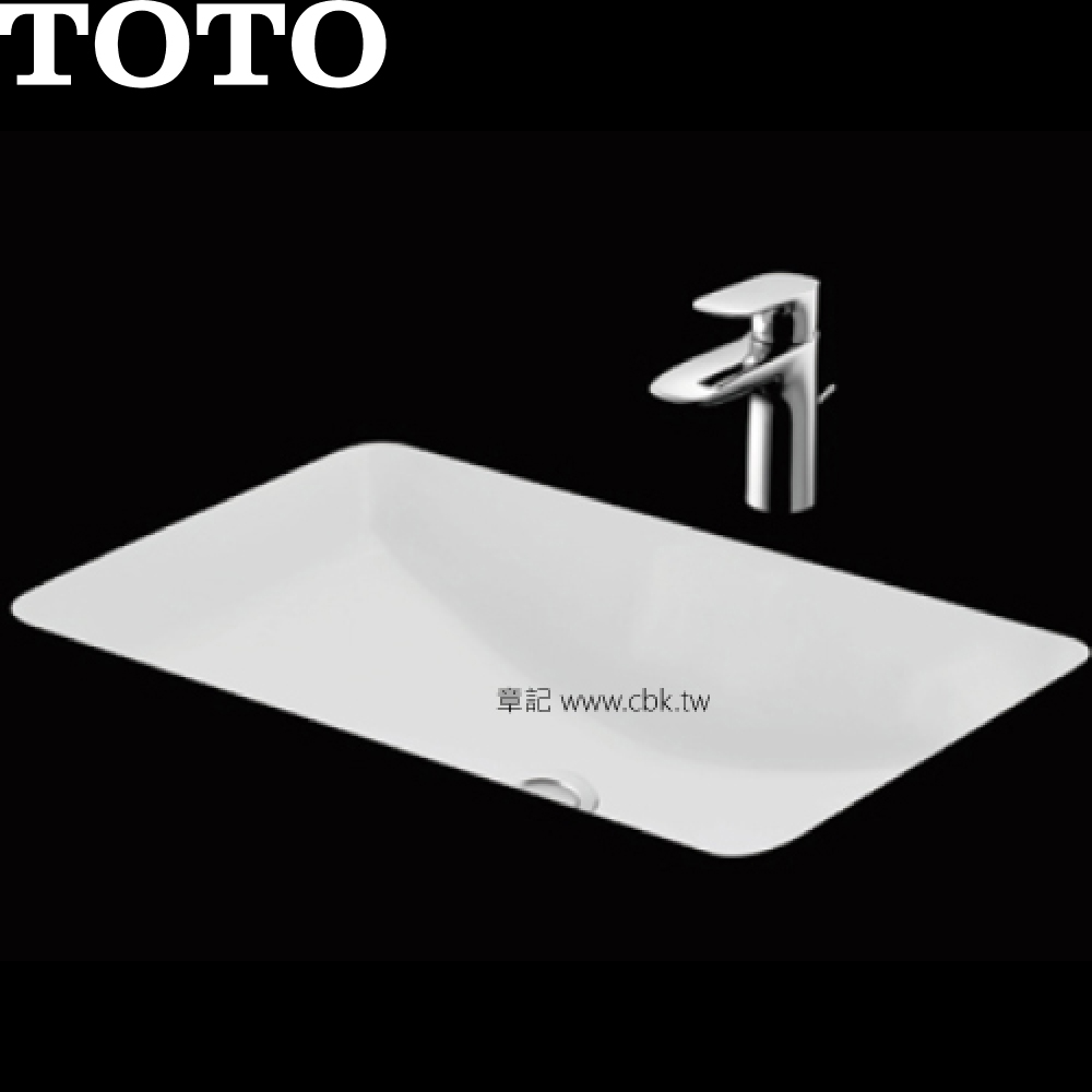 TOTO 下嵌檯面盆(59cm) LW540E  |面盆 . 浴櫃|檯面盆