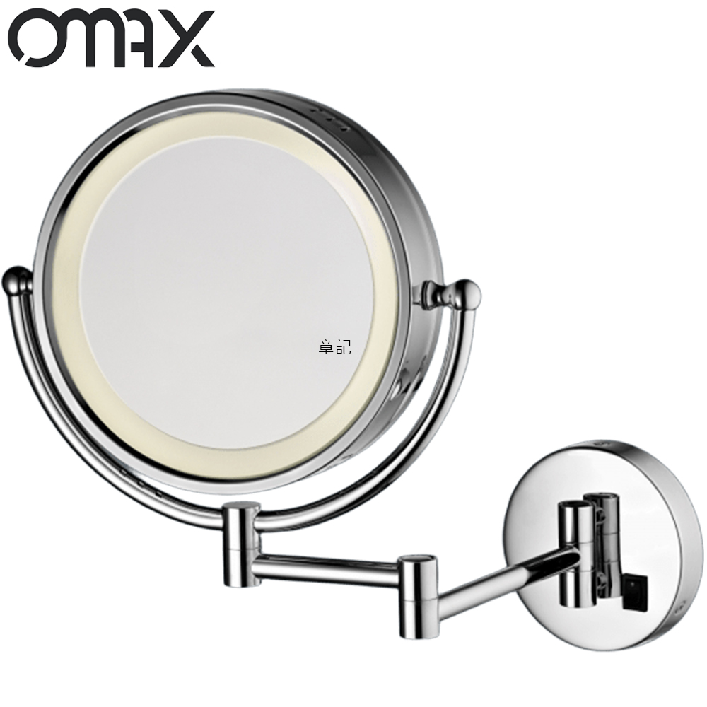OMAX 圓形雙面掛壁LED化妝鏡 MW0161-L