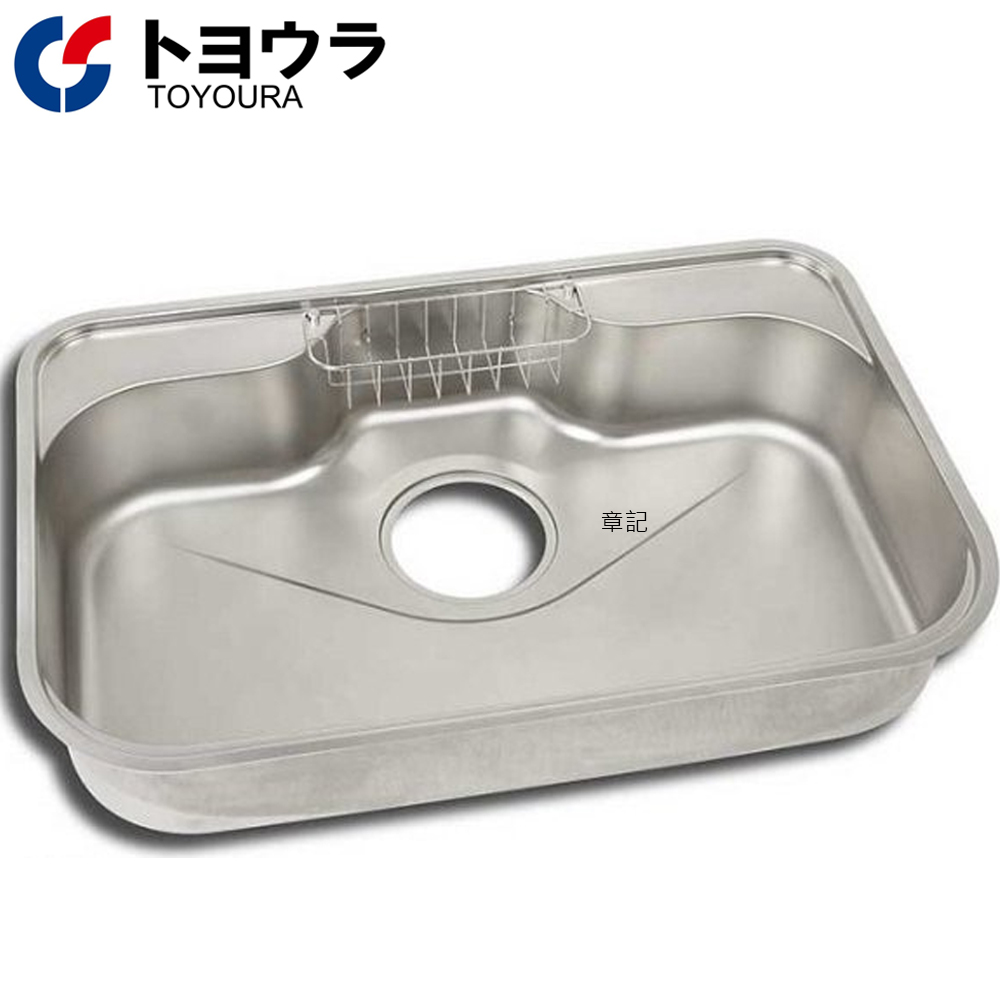 日本TOYOURA 不鏽鋼壓花水槽(75x46.5cm) N750BIA-EB