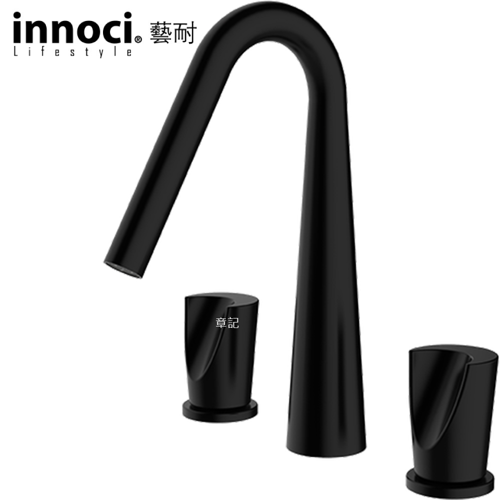 innoci藝耐 三件式臉盆龍頭(黑色) NF22370K