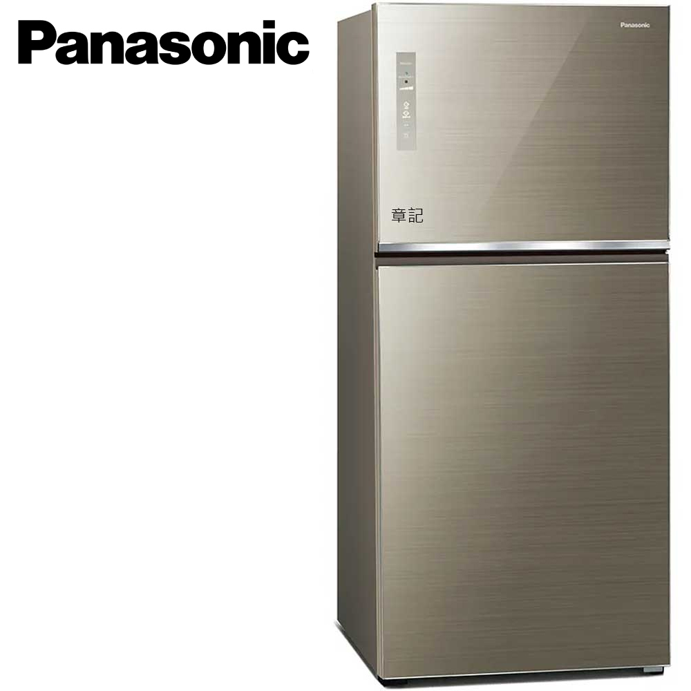 Panasonic 無邊框玻璃電冰箱(翡翠金) NR-B651TG-N