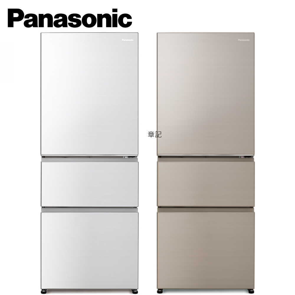Panasonic 三門無邊框鋼板電冰箱(晶鑽白/香檳金) NR-C454HV【全省免運費宅配到府】