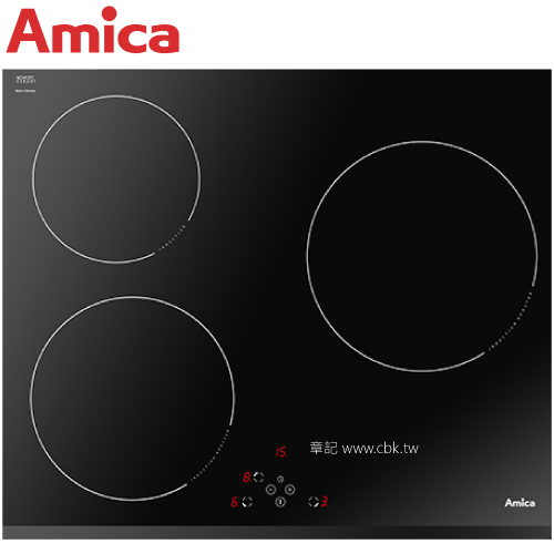 Amica 三口IH感應爐 PI-6530ATPO 【全省免運費宅配到府+贈送標準安裝】  |瓦斯爐 . 電爐|IH爐 | 感應爐 | 電磁爐