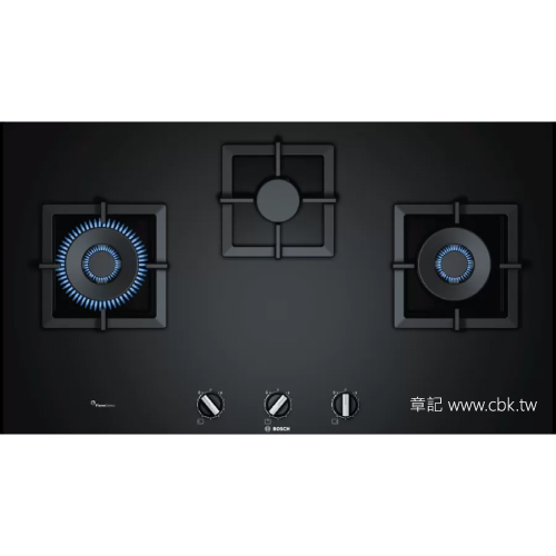 BOSCH三口瓦斯爐 PPW9A6B20T【全省免運費宅配到府+贈送標準安裝】 