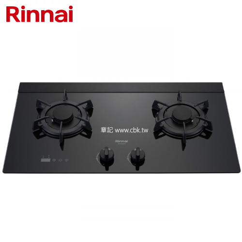 林內牌(Rinnai) 檯面式蓮花二口爐 (小天板) RB-F2620G(B) 【送免費標準安裝】 
