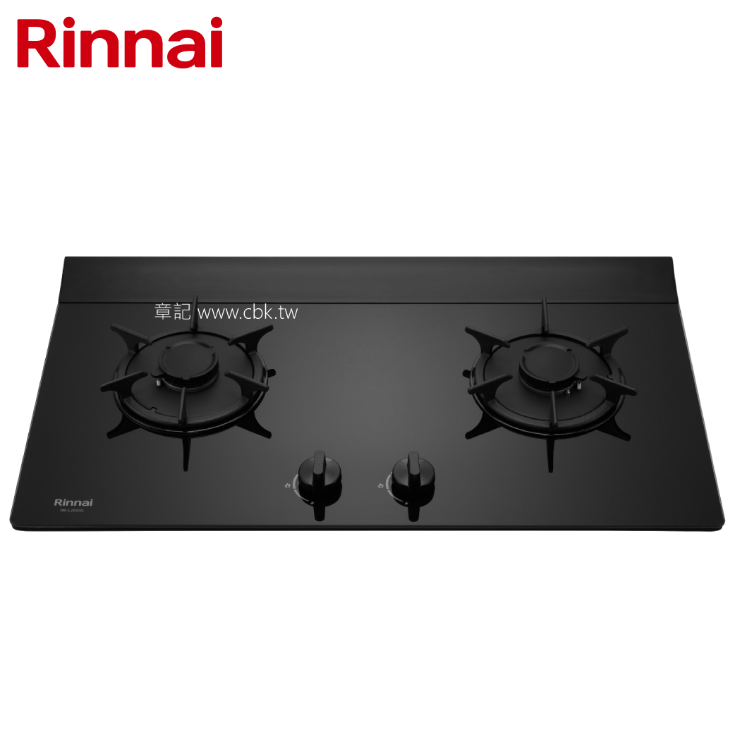 林內牌(Rinnai)檯面式彩焱玻璃雙口爐 RB-L2610G(B)【送免費標準安裝】  |面盆 . 浴櫃|面盆龍頭