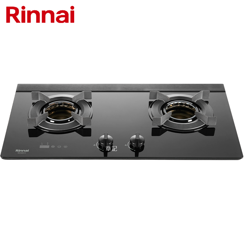 林內牌(Rinnai)檯面式內焰玻璃雙口爐 RB-N2621G(B)【送免費標準安裝】