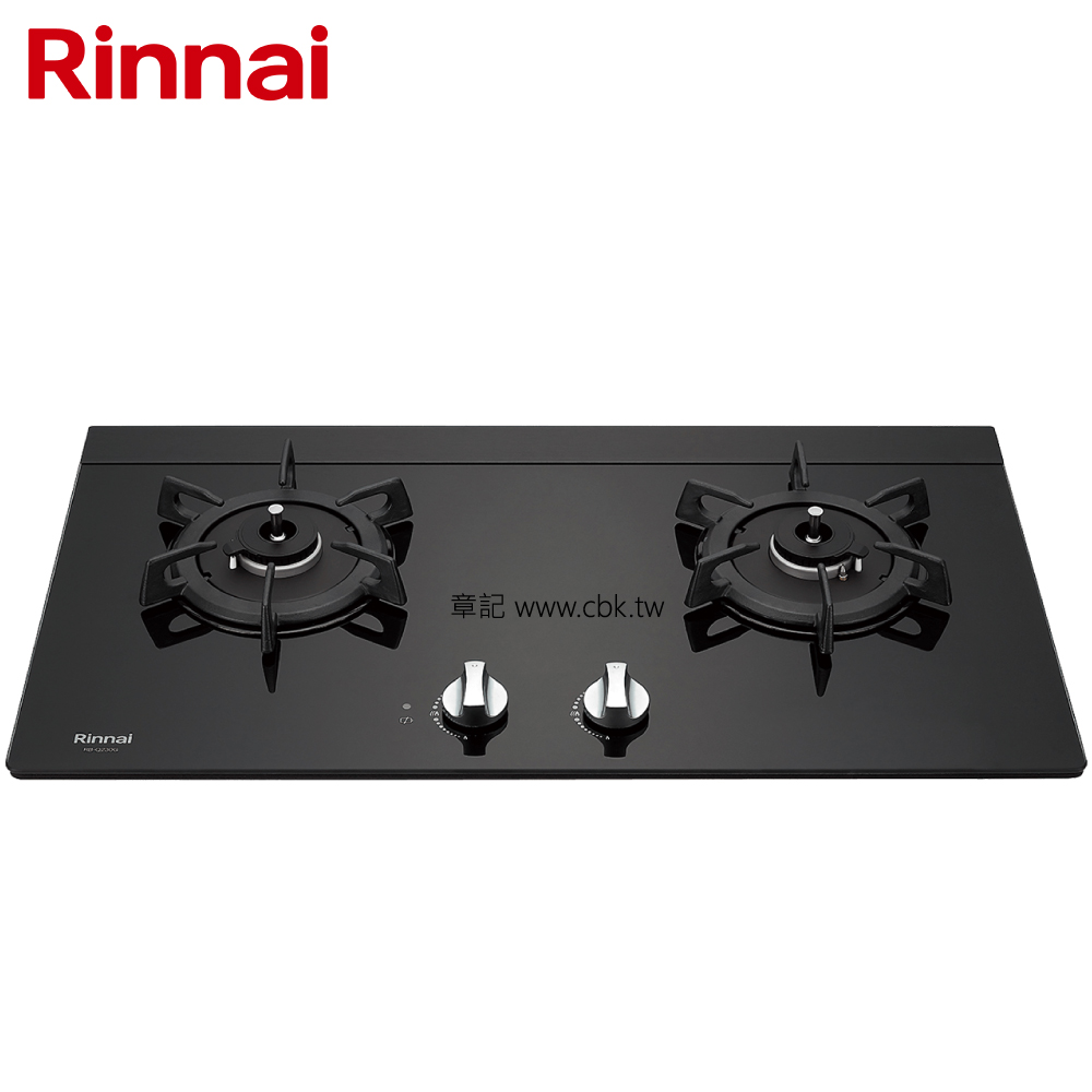 林內牌(Rinnai)檯面式感溫二口爐 RB-Q230G(B)【送免費標準安裝】  |瓦斯爐 . 電爐|檯面式瓦斯爐