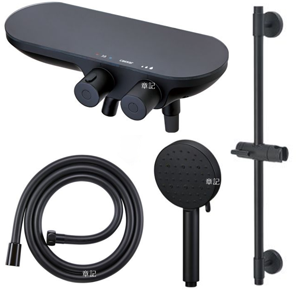 凱撒(CAESAR)定溫沐浴龍頭組合 S808CB_WG121B_SH235AB_BF437TB