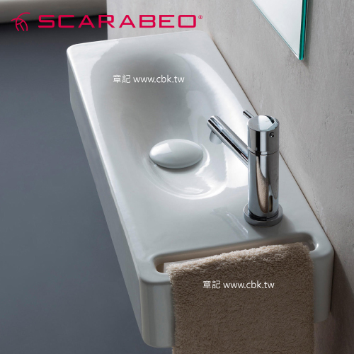 SCARABEO Hung 壁掛式面盆(50cm) SB-1512  |SPA淋浴設備|浴缸龍頭