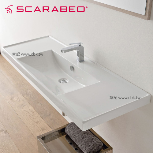 SCARABEO MI 壁掛式面盆(121cm) SB-3007-WHT 