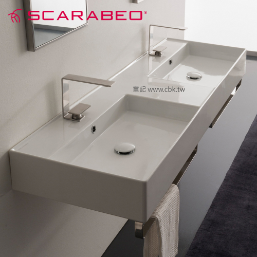SCARABEO Teorema 2.0 壁掛式面盆(141.5cm) SB-5116-WHT 