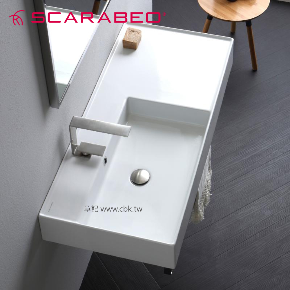 SCARABEO Teorema 2.0 檯面盆(101cm) SB-5119-WHT 
