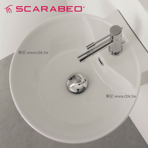 SCARABEO Thin-Line 壁掛式面盆(40cm) SB-8009R  |浴室配件|馬桶刷架