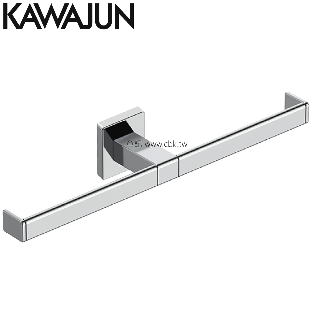 KAWAJUN 雙捲筒衛生紙架(光鉻) SE-10W-XC  |浴室配件|浴巾環 | 衣鉤