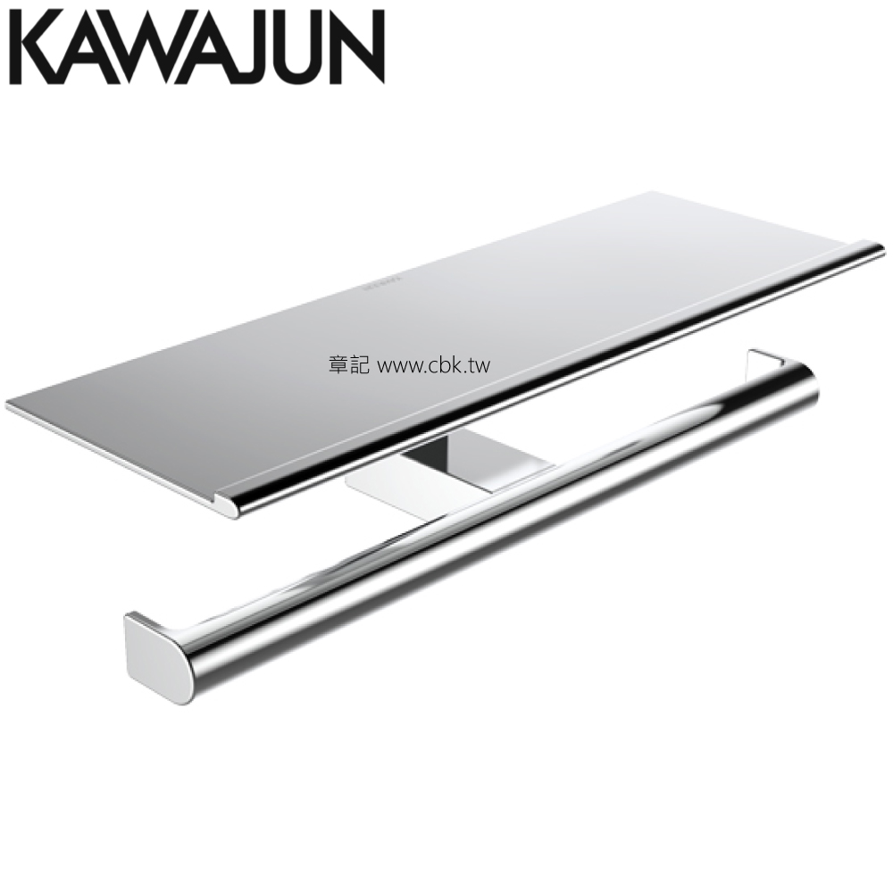 KAWAJUN 平台式雙廁紙架(鏡面) SE-22W-XP 