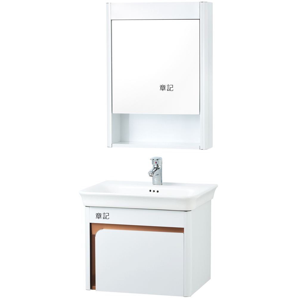 電光牌(TENCO)浴櫃盆及鏡櫃組(不含龍頭) SK060AA-W1