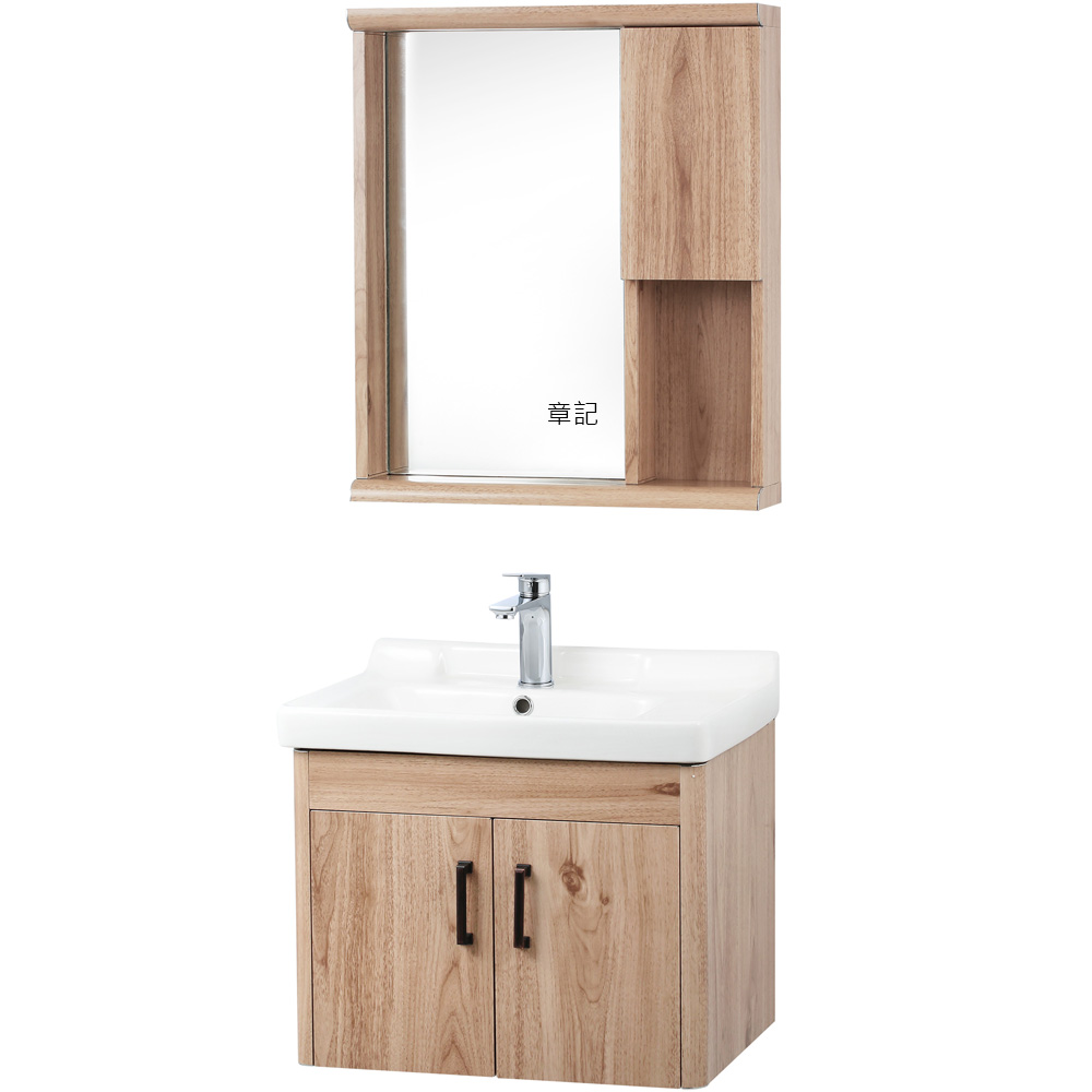 電光牌(TENCO)浴櫃盆及鏡櫃組(60.5cm) SK060BB-X1