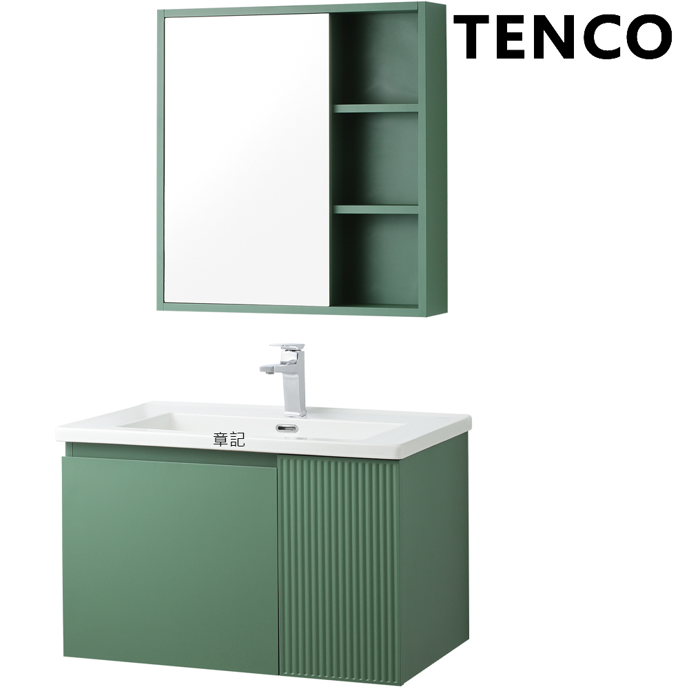 電光牌(TENCO)浴櫃盆及鏡櫃組(81cm) SK080CB-Y1