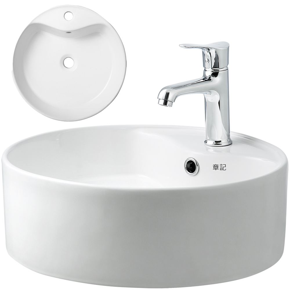 電光牌(TENCO)檯面盆附龍頭(46.5cm) SL1762-Z1Q 