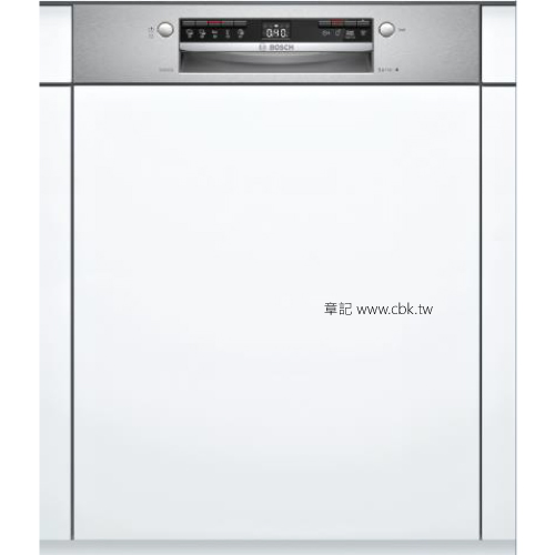 BOSCH 4系列半嵌式洗碗機 SMI4HAS00X 【全省免運費宅配到府+贈送標準安裝+贈送好禮洗碗劑組合】  |烘碗機 . 洗碗機|洗碗機