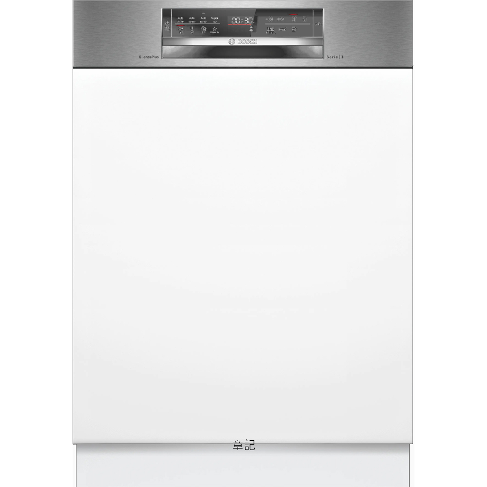 BOSCH 6系列半嵌式洗碗機 SMI6ECS00X【全省免運費宅配到府】