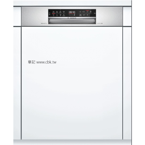 BOSCH 6系列半嵌式洗碗機 SMI6HAS00X 【全省免運費宅配到府】 