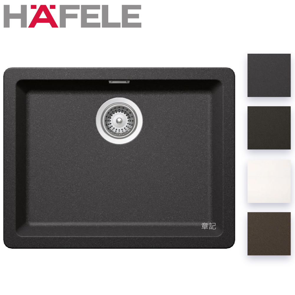 HAFELE SOHO 花崗岩上嵌下嵌式水槽(55x43cm) N-100L 