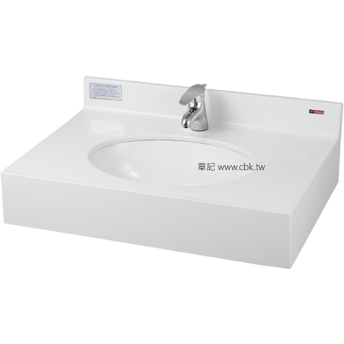 電光牌(TENCO)人造大理石下嵌檯面盆附龍頭(80cm) SPL1308D3-V1 
