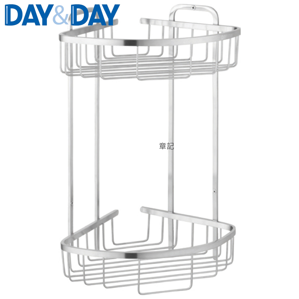 DAY&DAY 雙層轉角置物架(絲光) STA0066-2  |浴室配件|置物架 | 置物櫃