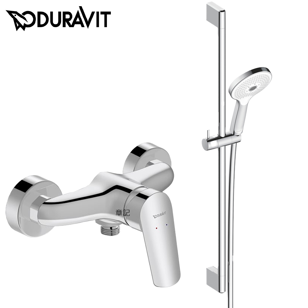 Duravit No.1 淋浴龍頭附滑桿組 UV0680003010_N14230000010 