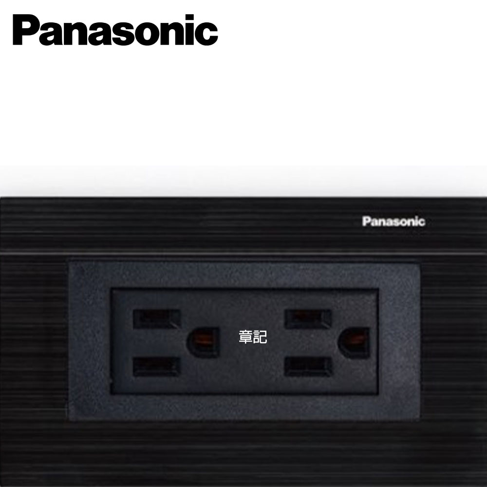 Panasonic國際牌 GLATIMA METAL系列 埋入式附接地極雙插座WTGF1512H_WTGF6100GB