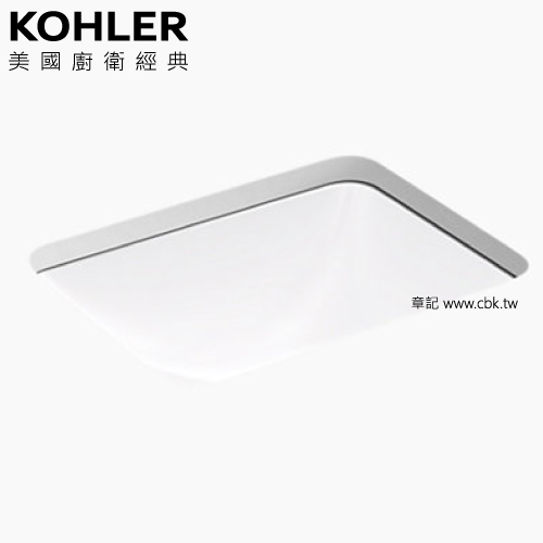 ★ 經銷精選優惠 ★ KOHLER Caxton 下嵌檯面盆(48cm) K-20413T-0  |面盆 . 浴櫃|檯面盆