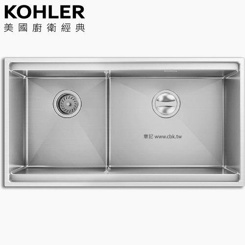 KOHLER Moraine 功能型不鏽鋼水槽(83.8x45cm) K-72913T-F-NA 