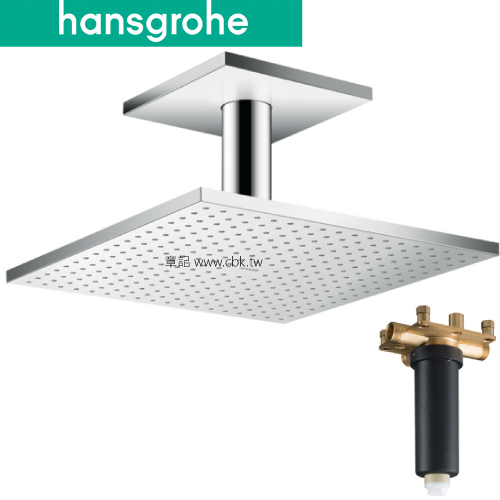 hansgrohe AXOR ShowerSolutions 頂噴花灑(含軸心) 35316_26434-18  |SPA淋浴設備|沐浴龍頭