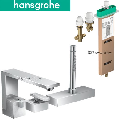 hansgrohe AXOR Edge 缸上型龍頭(含軸心) 46431_15487-18  |浴缸|浴缸龍頭