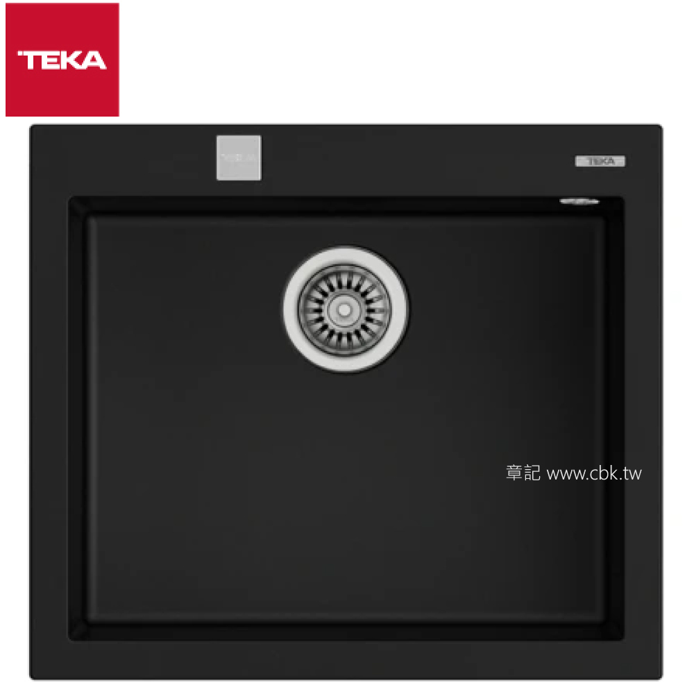 TEKA FORSQUARE 上嵌式花崗岩水槽(57x50cm) 50.40TG_AUTO-B  |廚具及配件|水槽