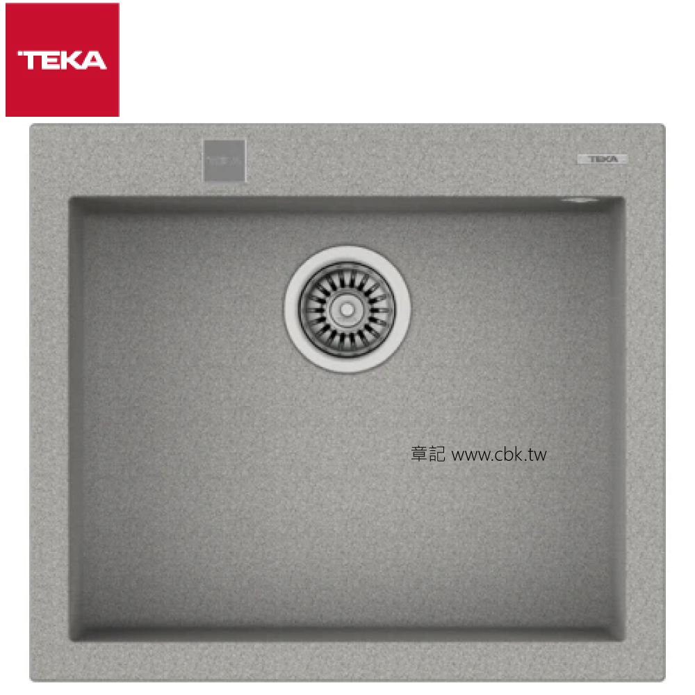 TEKA FORSQUARE 上嵌式花崗岩水槽(57x50cm) 50.40TG_AUTO-G  |廚具及配件|水槽